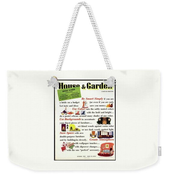 House And Garden Cover Weekender Tote Bag
