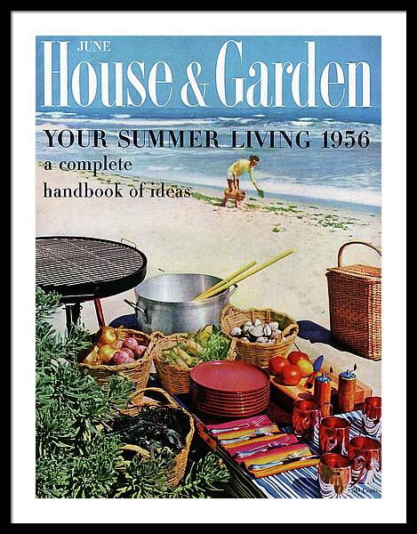 House And Garden Ideas For Summer Issue Cover Framed Print