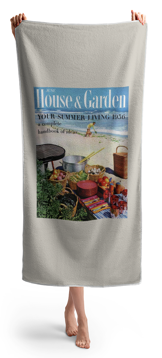 House And Garden Ideas For Summer Issue Cover Beach Towel