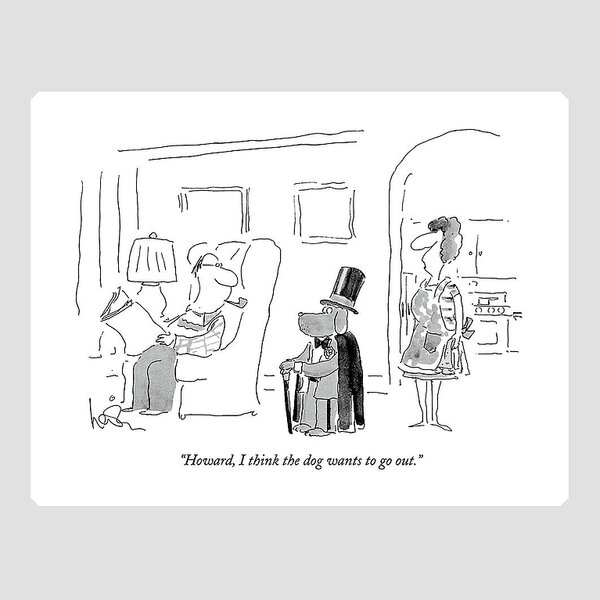 Howard, I Think The Dog Wants To Go Out Sticker