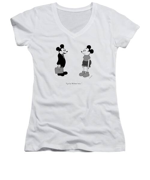 I Go By Michael Now Women's V-Neck