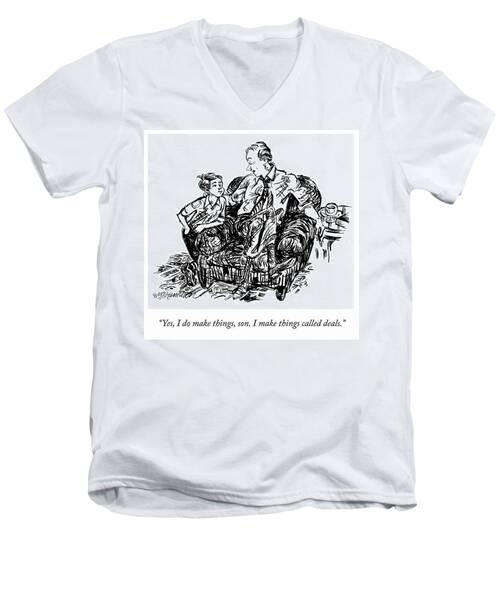 I Make Deals Men's V-Neck T-Shirt