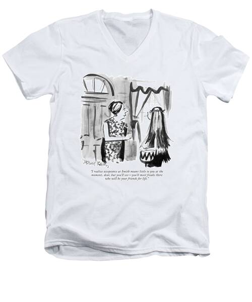 I Realize Acceptance At Smith Means Little Men's V-Neck T-Shirt