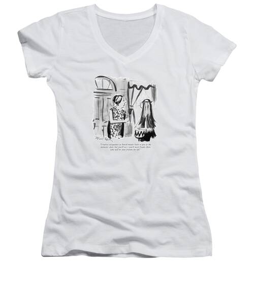 I Realize Acceptance At Smith Means Little Women's V-Neck