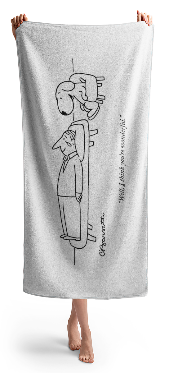 I Think You Are Wonderful Beach Towel