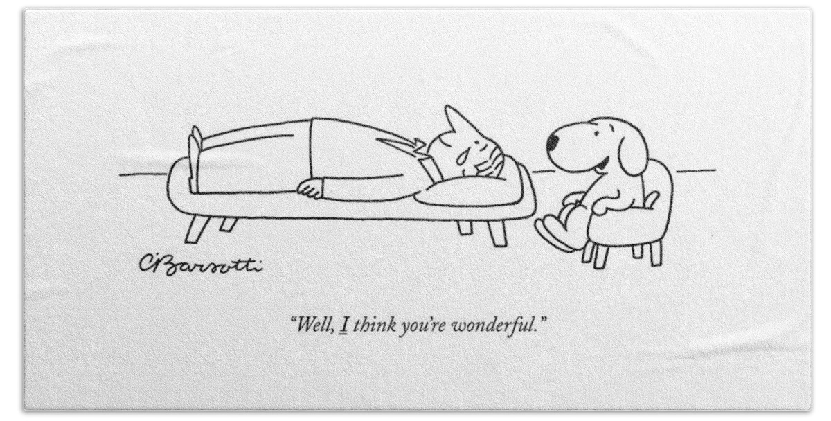 I Think You Are Wonderful Hand Towel