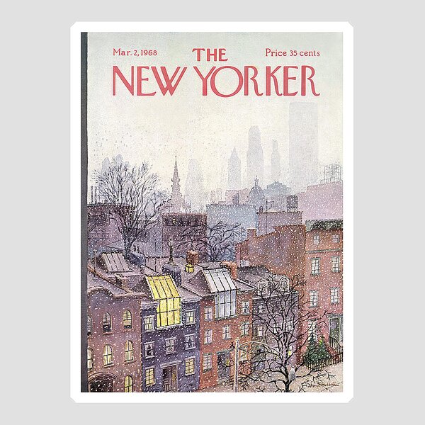 New Yorker March 2, 1968 Sticker