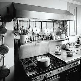 Julia Childs Kitchen In Her House In Cambridge by Pedro E. Guerrero