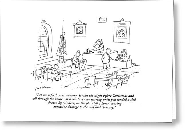 Let Me Refresh Your Memory.  It Was The Night Greeting Card