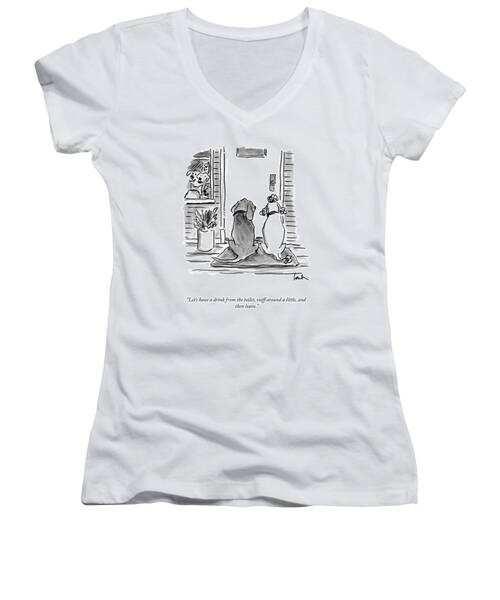 Let's Sniff Around A Little Women's V-Neck