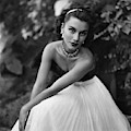Linda Christian Wearing A Ball Gown
