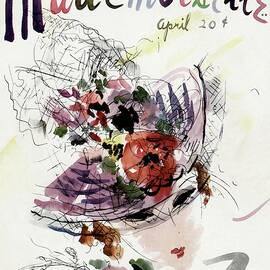 Mademoiselle Cover Featuring An Illustration by Helen Jameson Hall