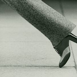 Model's Foot Wearing David Evins Heels by Kourken Pakchanian