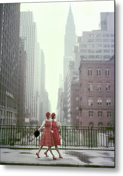 Models In New York City Metal Print