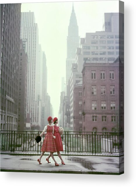 Models In New York City Acrylic Print