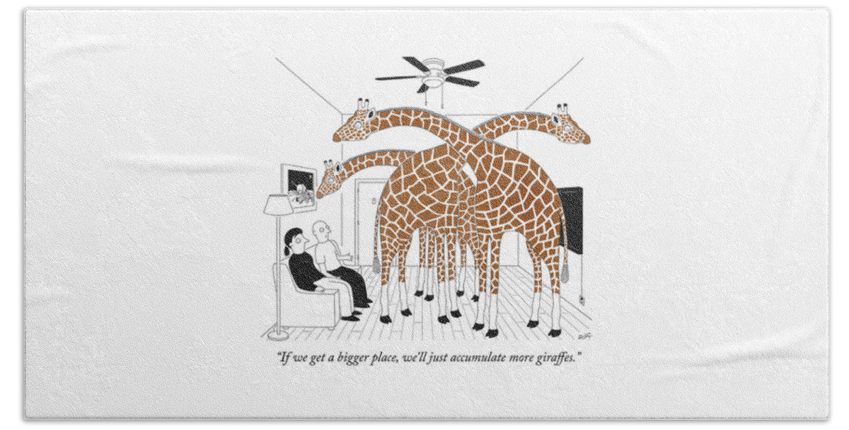 More Giraffes Bath Towel
