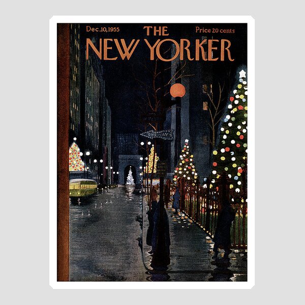 New Yorker December 10th, 1955 Sticker