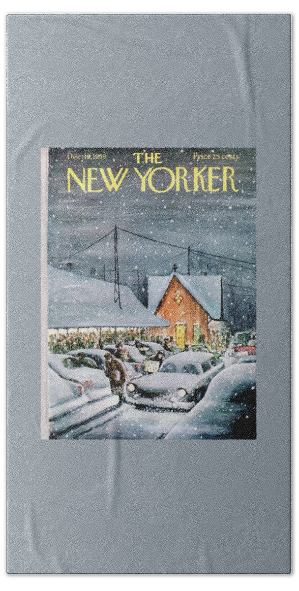 New Yorker December 19th, 1959 Bath Towel