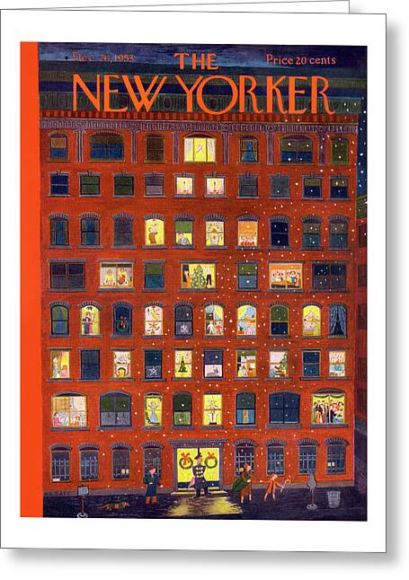 New Yorker December 26, 1953 Greeting Card