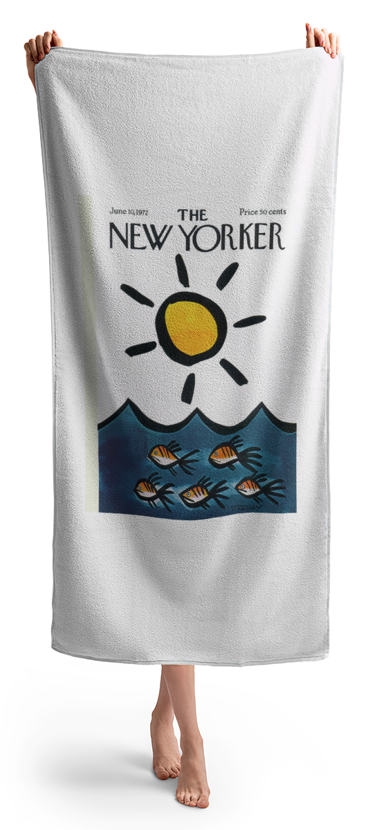 New Yorker June 10th, 1972 Beach Towel