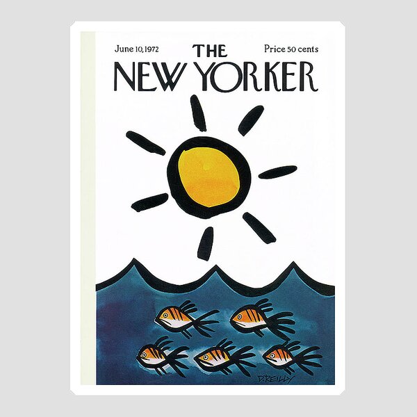 New Yorker June 10th, 1972 Sticker