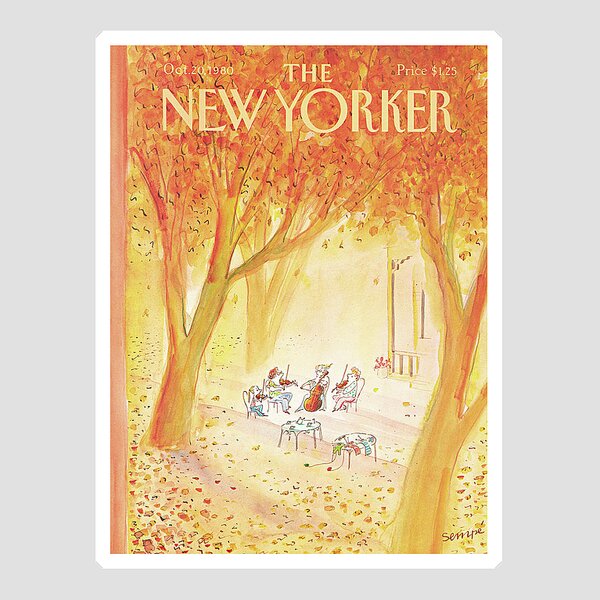 New Yorker October 20th, 1980 Sticker