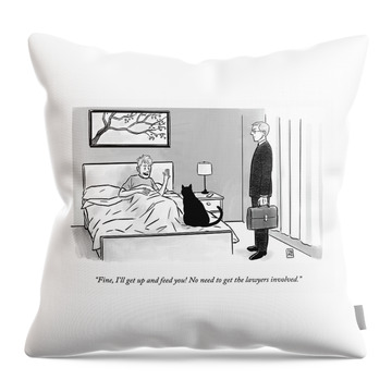 No Need To Get The Lawyers Involved Throw Pillow