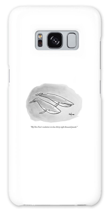 Galaxy Case - One Whale Says To Another by Kaamran Hafeez