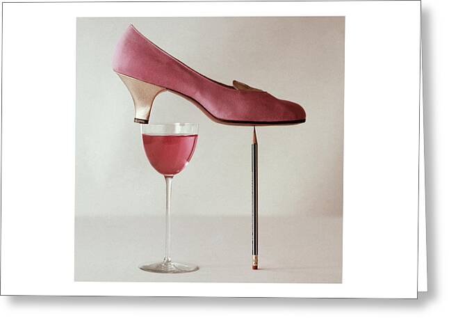 Pink Capezio Pump Greeting Card