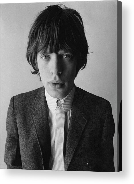 Portrait Of A Young Mick Jagger Acrylic Print