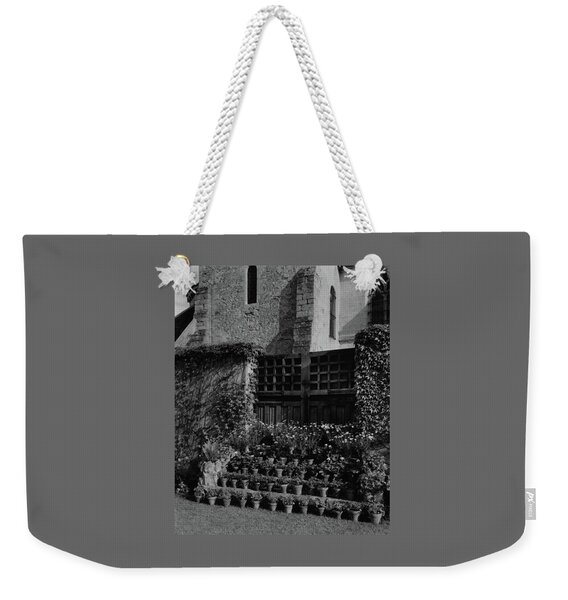 Rows Of Pot Plants Lined On The Steps Of A Garden Weekender Tote Bag
