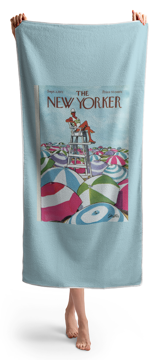 Sea Of Umbrellas Beach Towel