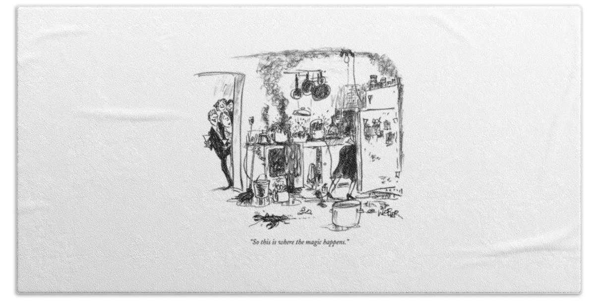 So This Is Where The Magic Happens Hand Towel