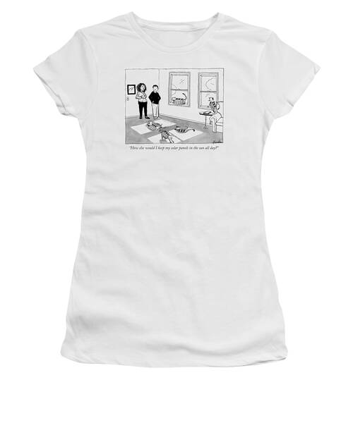 Solar Panels In The Sun All Day Women's T-Shirt