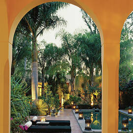Spa Beds At Poolside by Scott Frances
