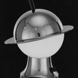 Spherical Lamp With Chromium Base by Martinus Andersen