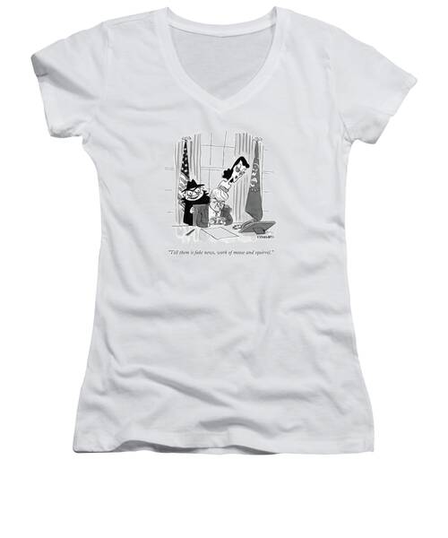 Tell Them Is Fake News Women's V-Neck