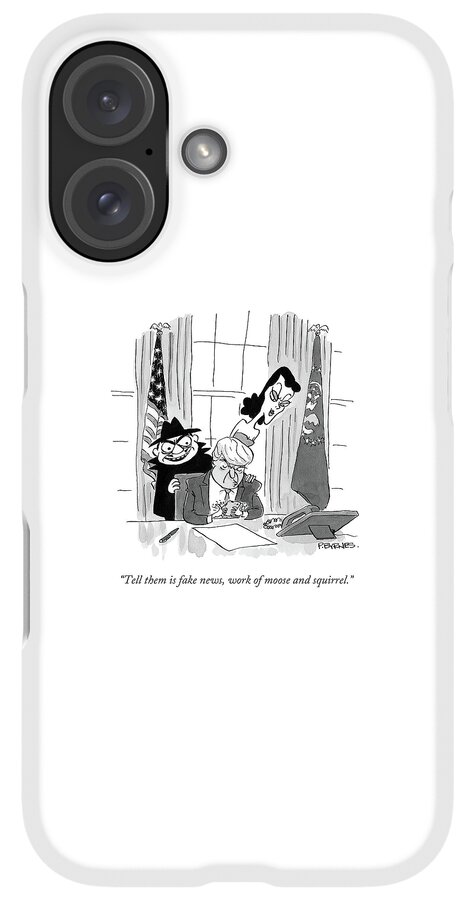 iPhone Case - Tell Them Is Fake News by Pat Byrnes