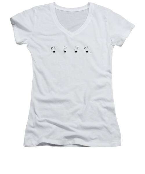 Tennis Dog Women's V-Neck