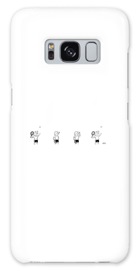 Galaxy Case - Tennis Dog by Jason Adam Katzenstein