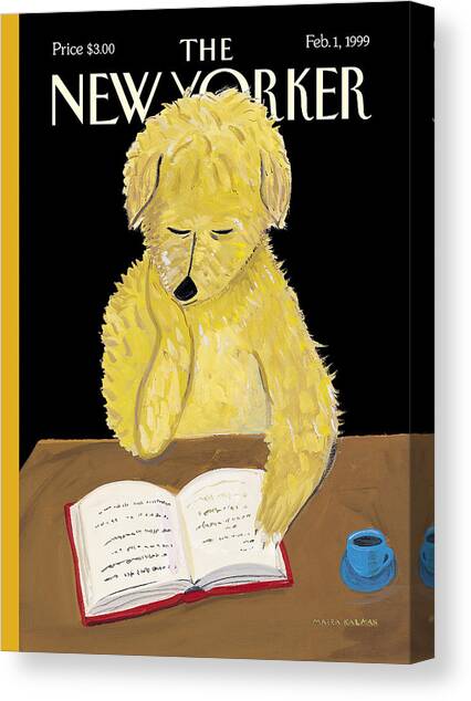 The New Yorker Cover - February 1, 1999 Canvas Art Print by Maira Kalman