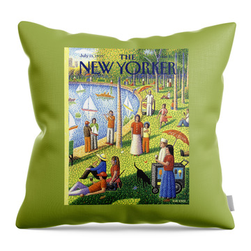 The New Yorker July 15th, 1991 Throw Pillow