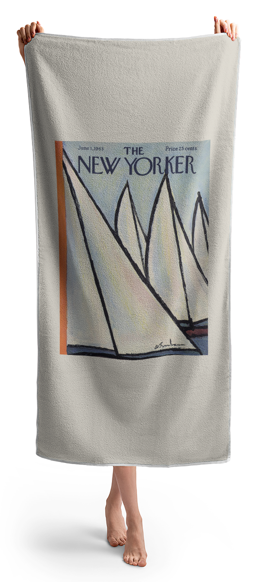 The New Yorker Cover - June 1st, 1963 Beach Towel