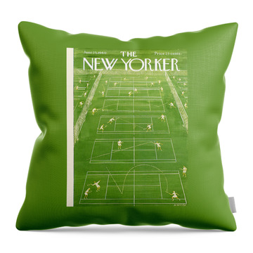 New Yorker Cover - June 25th, 1960 Throw Pillow