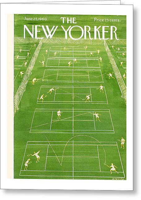 New Yorker Cover - June 25th, 1960 Greeting Card