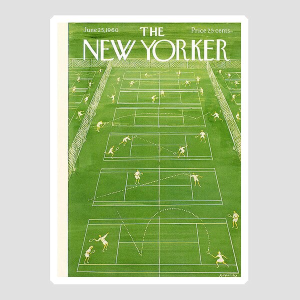 New Yorker Cover - June 25th, 1960 Sticker
