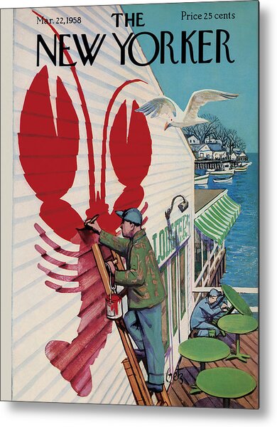 New Yorker March 22, 1958 Metal Print