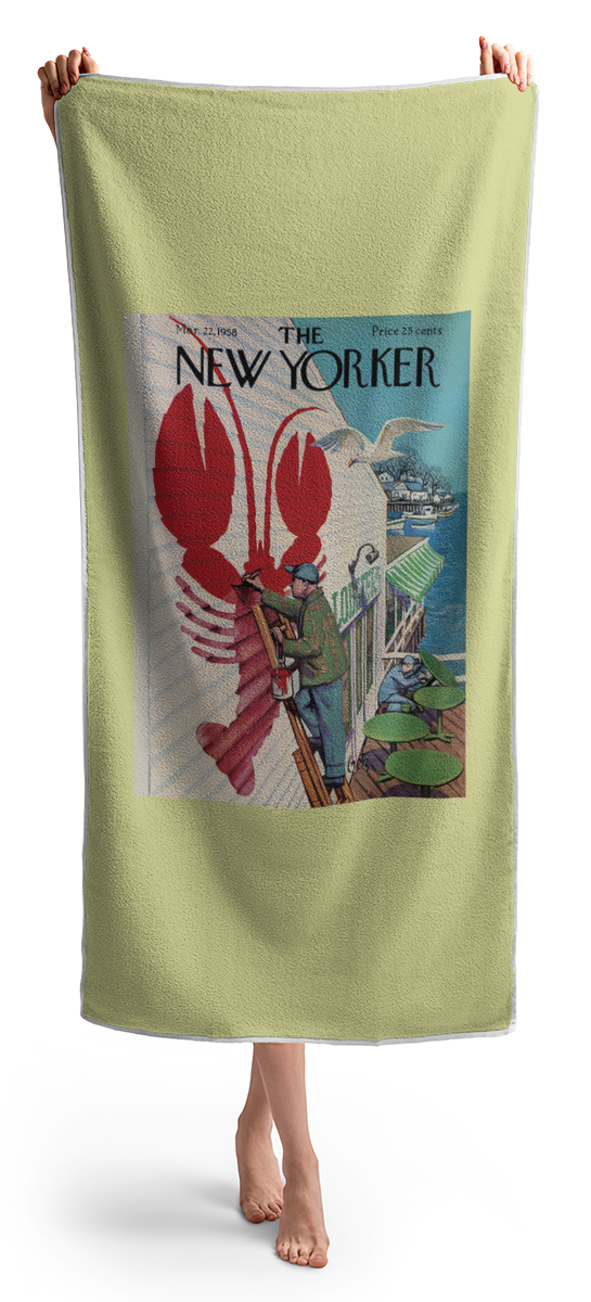 New Yorker March 22, 1958 Beach Towel