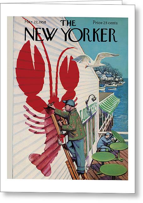 New Yorker March 22, 1958 Greeting Card