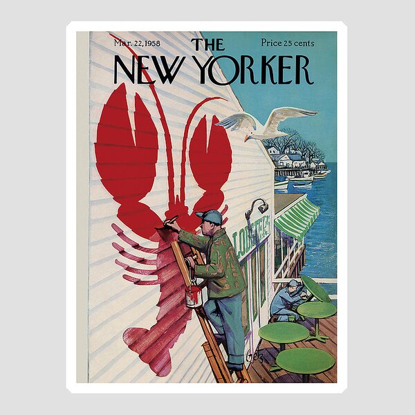 New Yorker March 22, 1958 Sticker